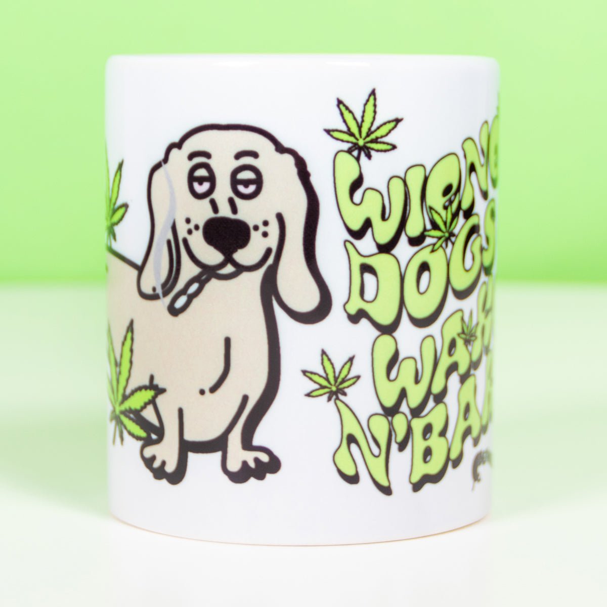 wiener dogs & wake n' bake mug - bean goods