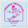 wiener mountain ski resort sticker