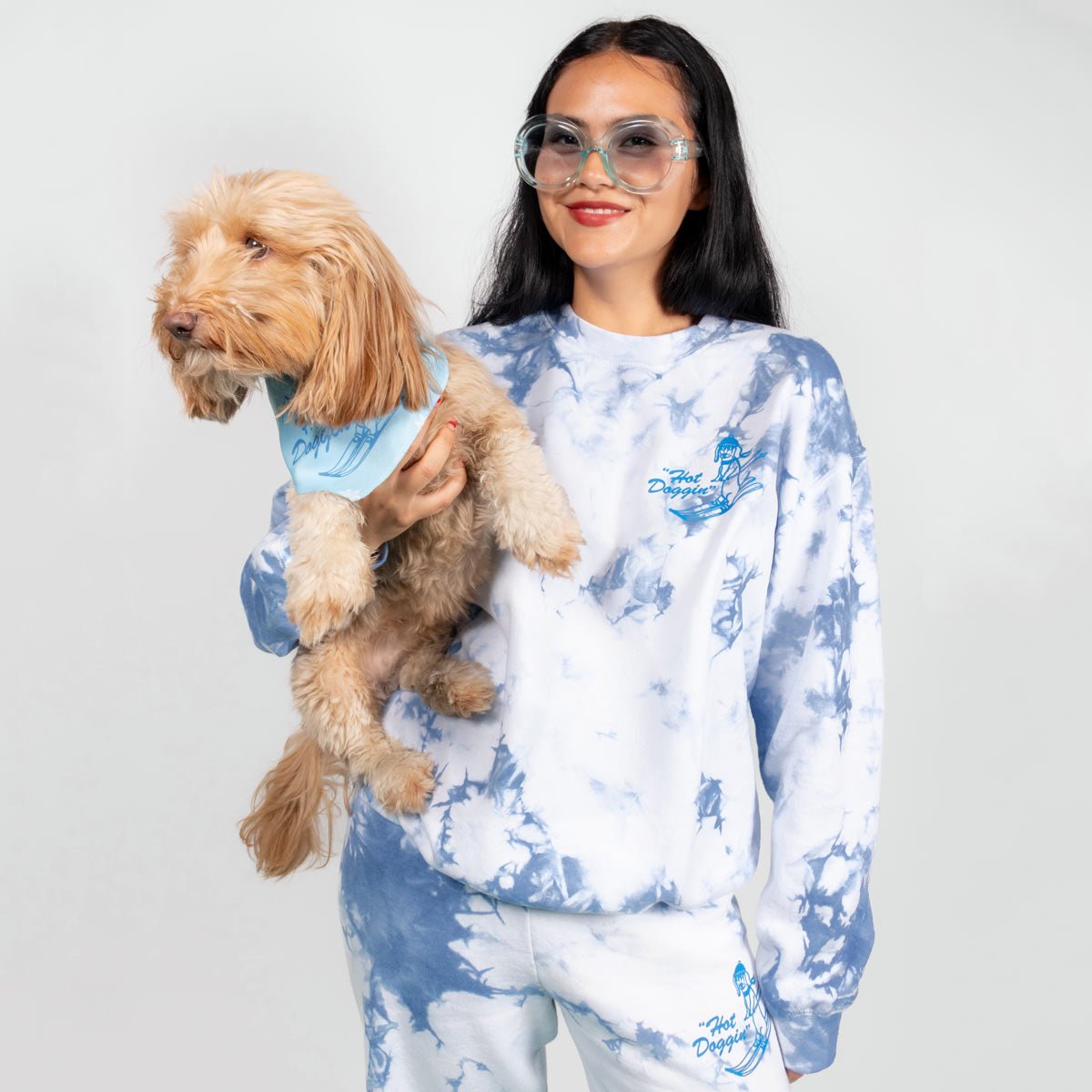 wiener mountain ski resort unisex crew sweatshirt | tie-dye - bean goods