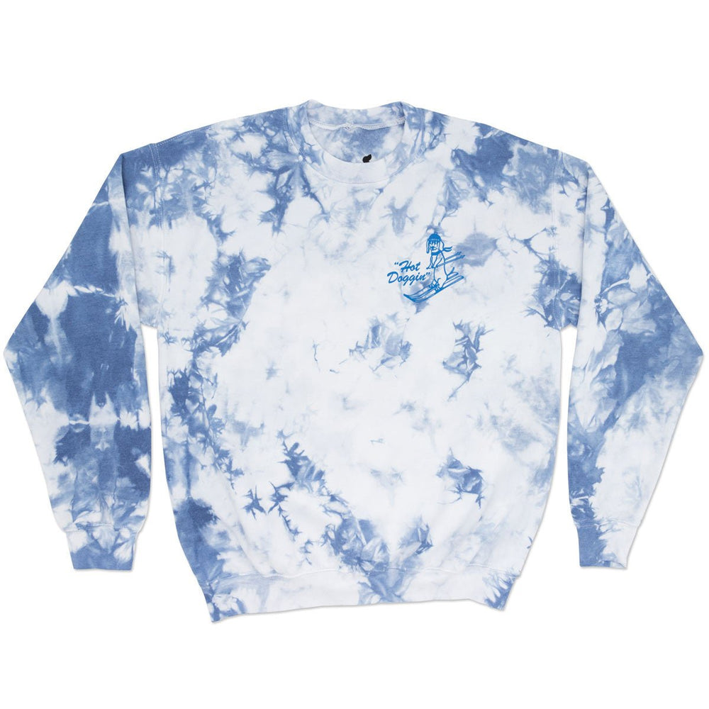 wiener mountain ski resort unisex crew sweatshirt | tie-dye - bean goods