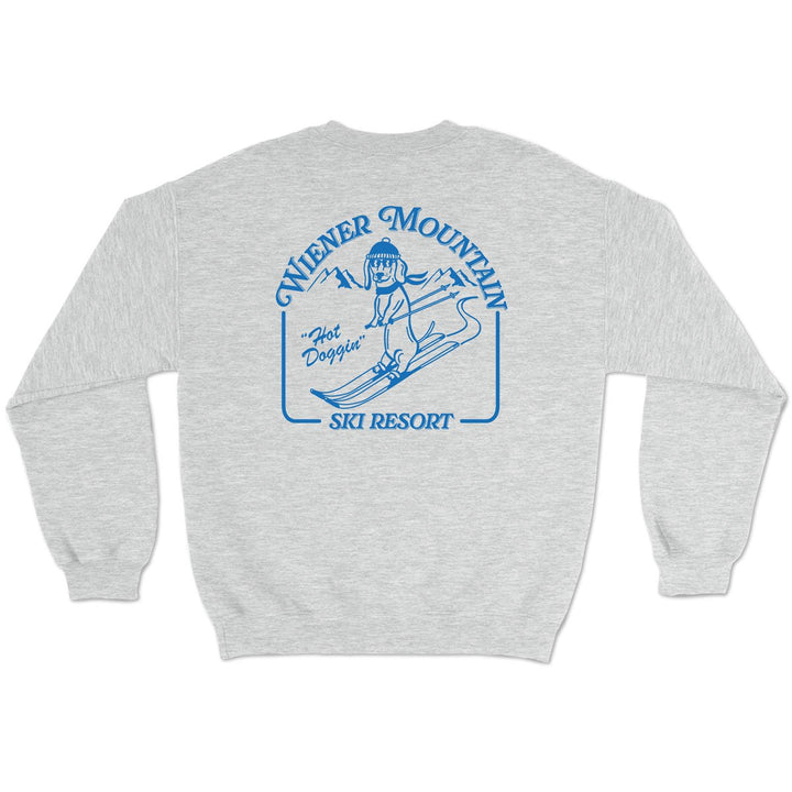 wiener mountain unisex crew sweatshirt - bean goods