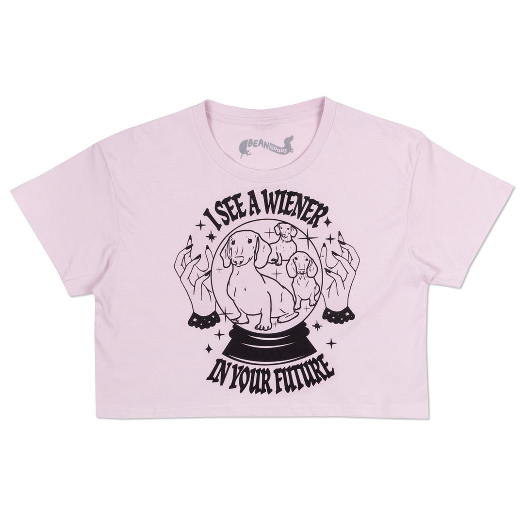 wiener psychic cropped tee - bean goods