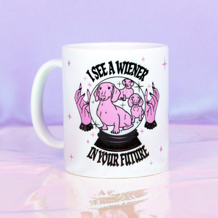 wiener psychic mug - bean goods