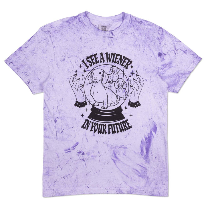 wiener psychic unisex tee | tie dye - bean goods