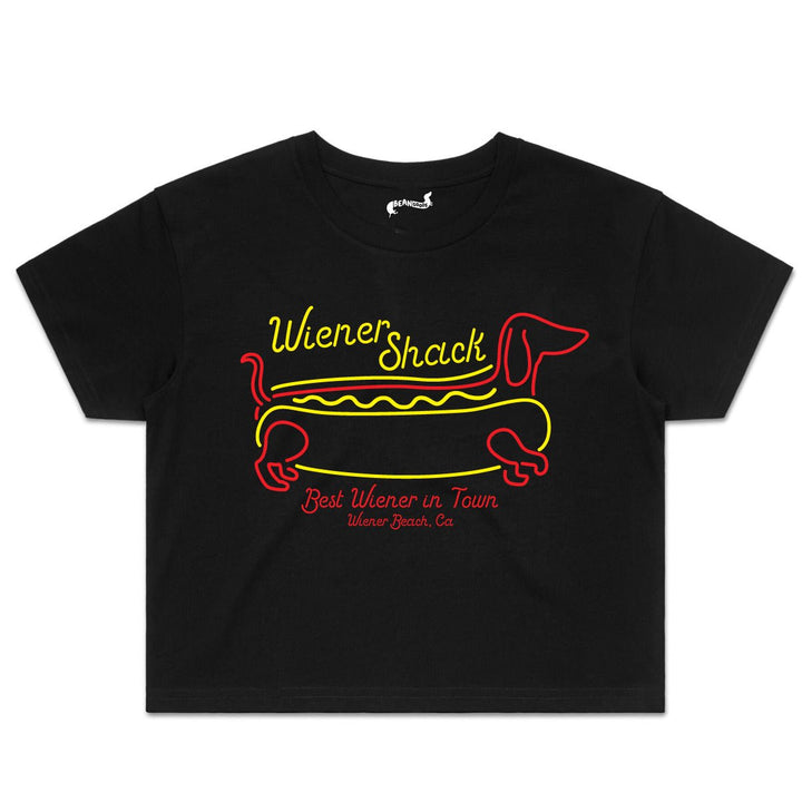 wiener shack cropped tee - bean goods