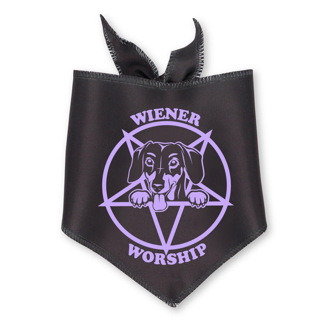 wiener worship dog bandana - bean goods