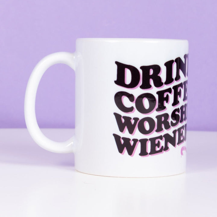 wiener worship mug - bean goods