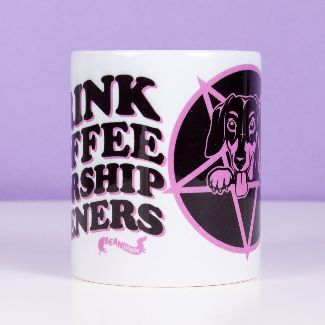 wiener worship mug - bean goods