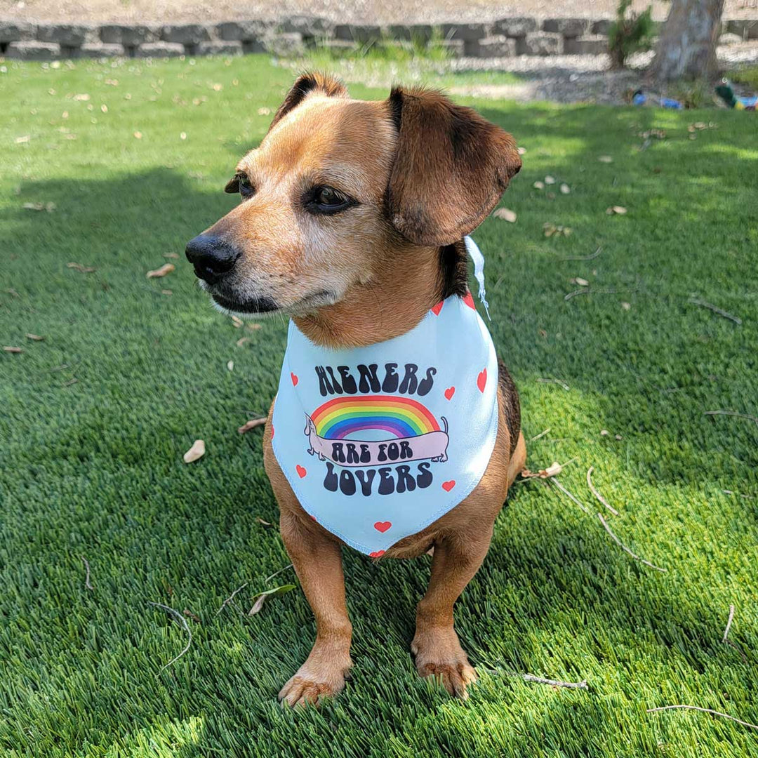 wieners are for lovers dog bandana - bean goods