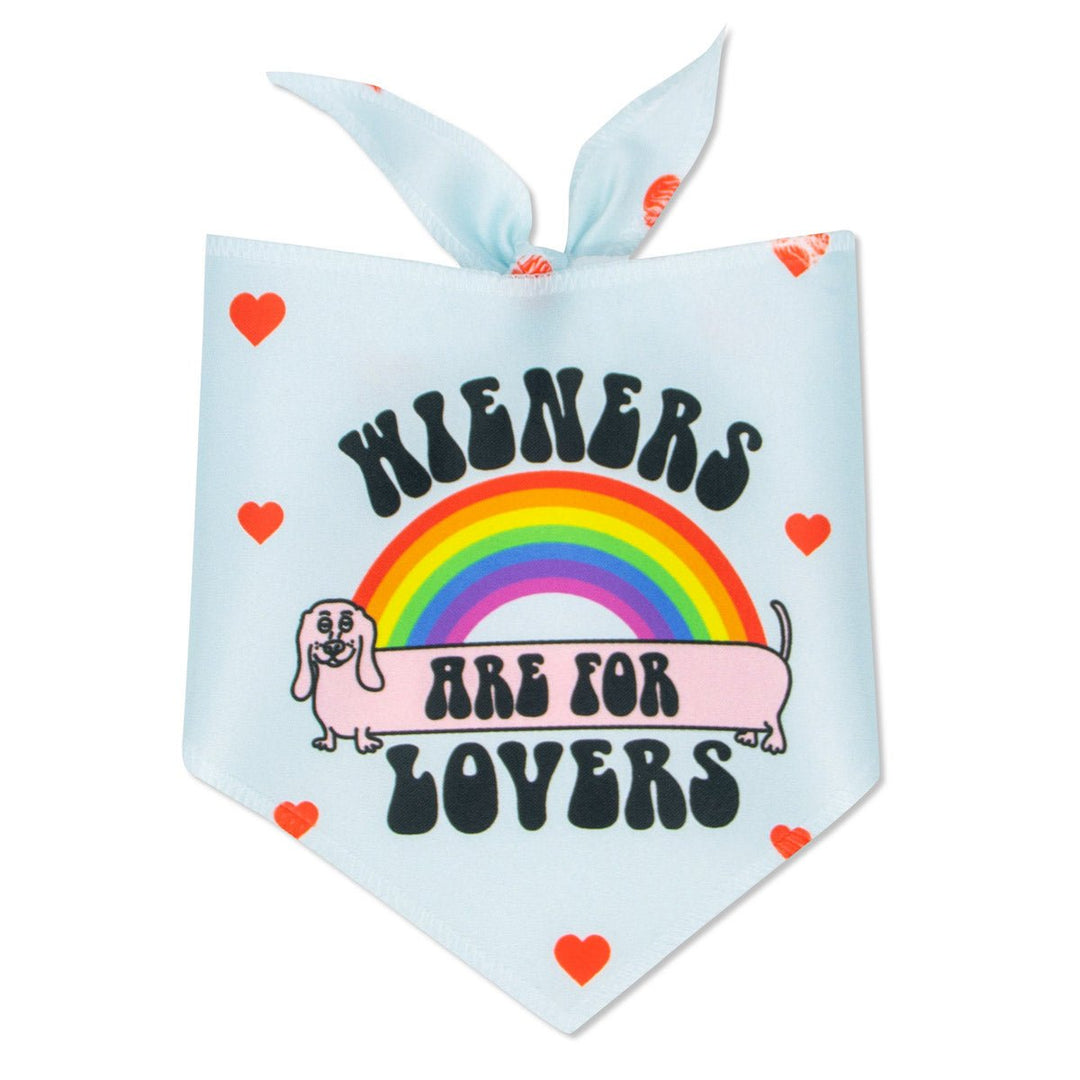 wieners are for lovers dog bandana - bean goods