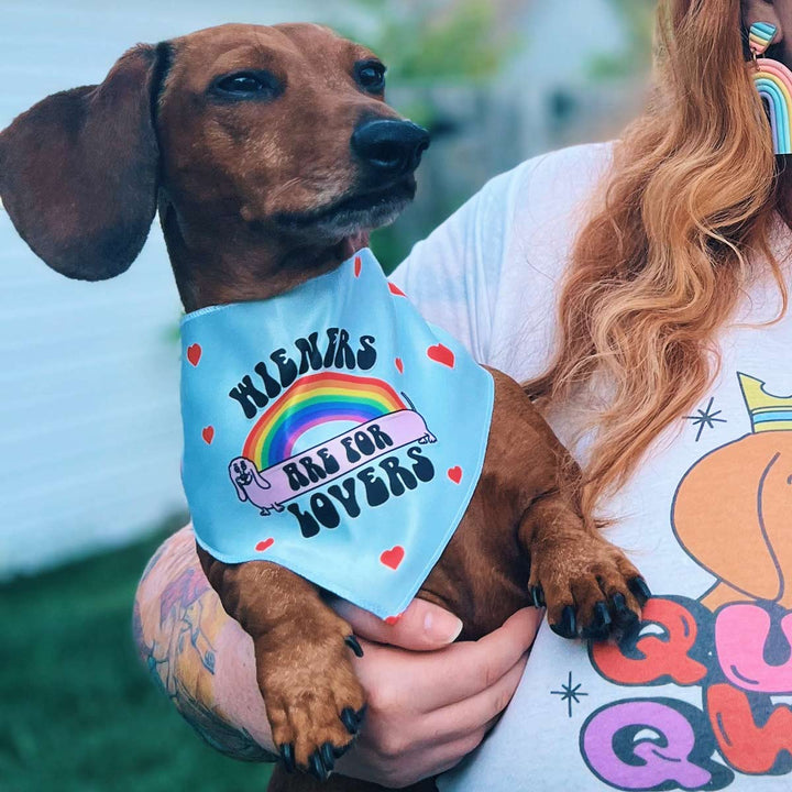 wieners are for lovers dog bandana - bean goods