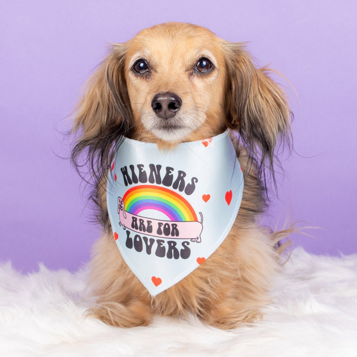 wieners are for lovers dog bandana - bean goods