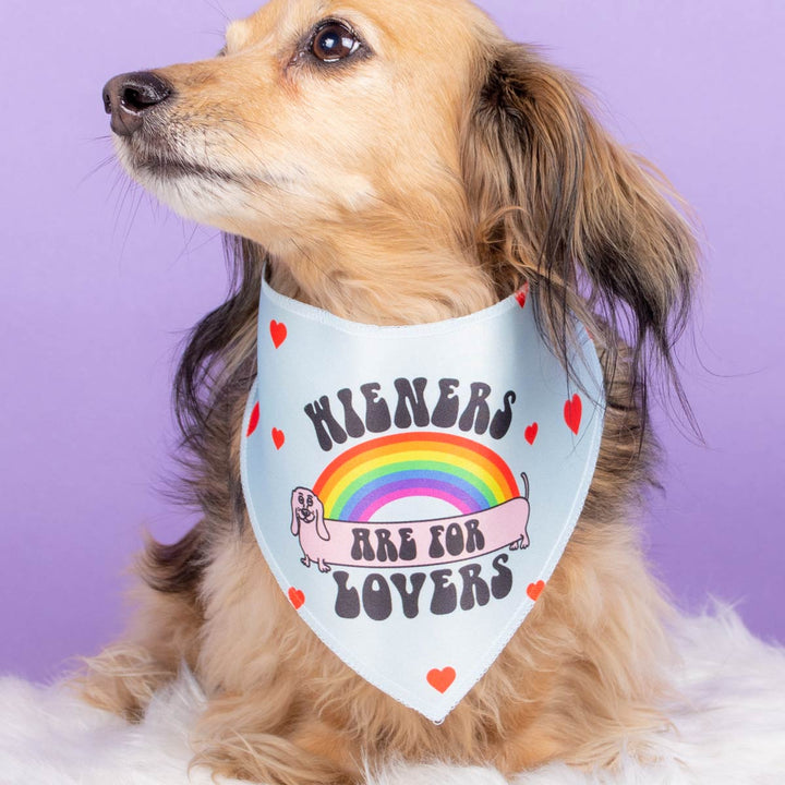 wieners are for lovers dog bandana - bean goods