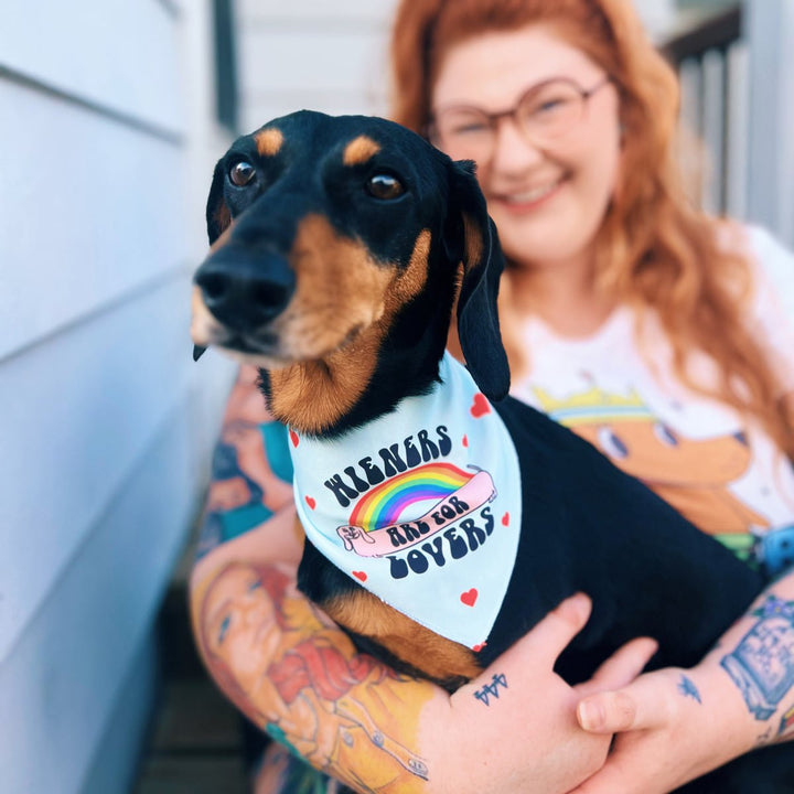 wieners are for lovers dog bandana - bean goods