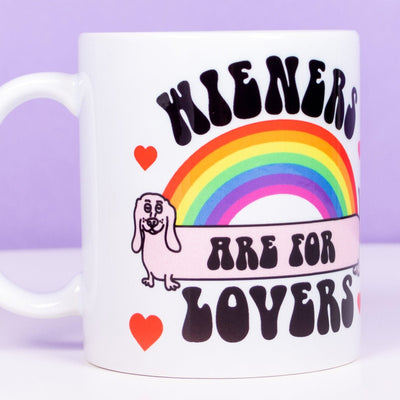 wieners are for lovers mug - bean goods