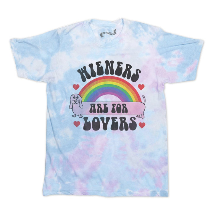 wieners are for lovers unisex tee | tie-dye - bean goods