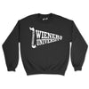 wieners university unisex crew sweatshirt | black