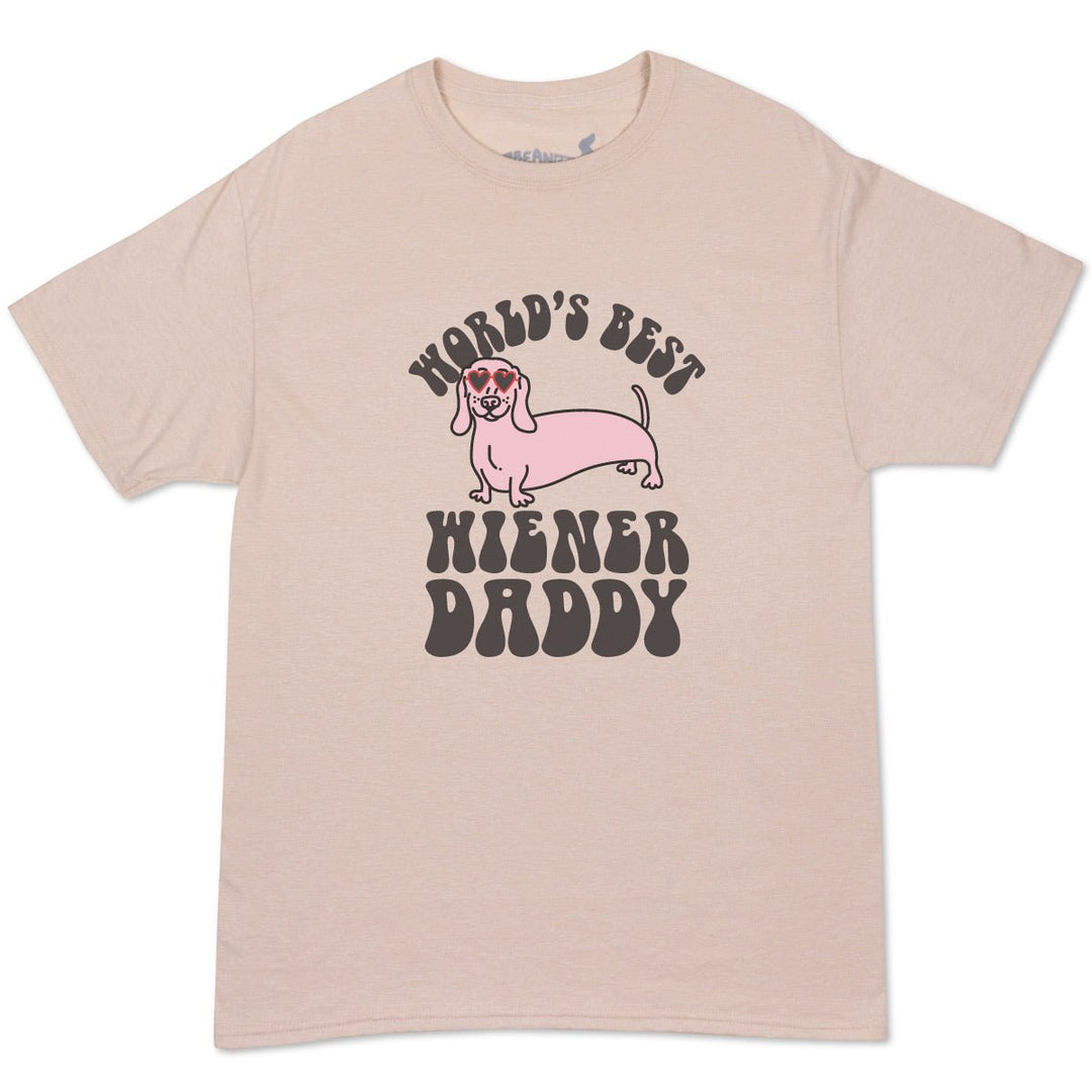 world's best wiener daddy unisex tee - bean goods